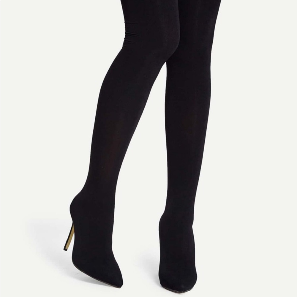 Thigh high sock boot!